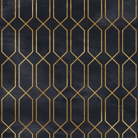 Black Gold Geometric Art Deco Wallpaper Printmyspace - Etsy | Arte de art deco, Decoración de ...