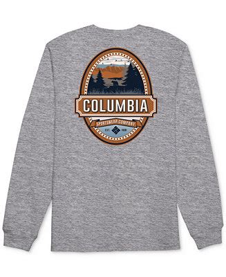 Columbia Men's Logo Graphic Long-Sleeve T-Shirt & Reviews - T-Shirts - Men - Macy's