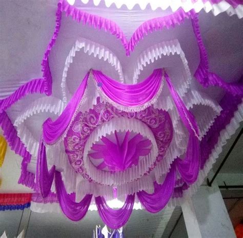 Purple White Polyester Decorative Ceiling Tent at Rs 12/sq ft | Ceiling ...