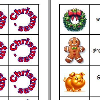 Produkt - Christmas vocabulary games