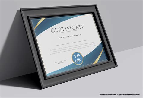 CERTIFICATE printing from £9 | A4 Certificate template