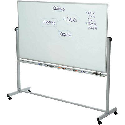 Rolling Magnetic Dry Erase Whiteboard - Double Sided Reversible - 72 x 40 847210007616 | eBay