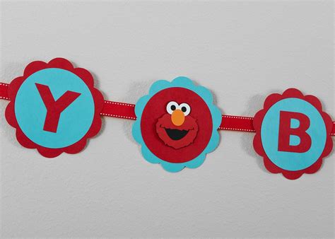 Elmo Birthday Banner Happy Birthday Hanging Letters - Made to Order. $28.00, via Etsy. | Elmo ...