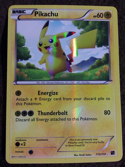 Super Rare Pikachu Card by Sara121089 on DeviantArt