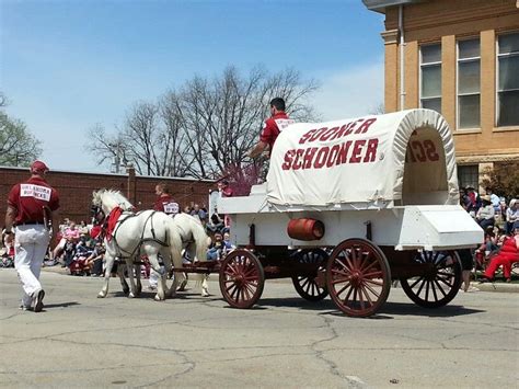 The Sooner Schooner in a parade | Oklahoma sooners football, University ...