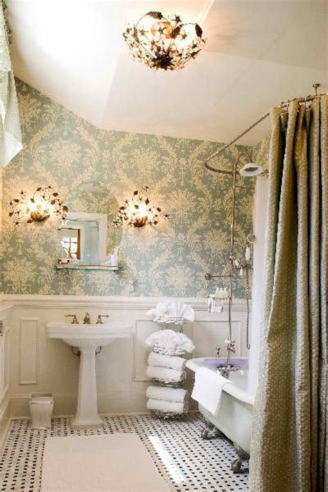 31 Amazing Small Bathroom Wallpaper - Homiku.com | Victorian bathroom, Bathroom interior design ...