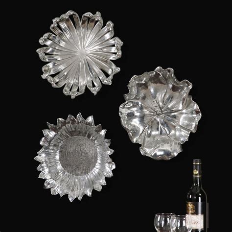 20 Collection of Metal Flower Wall Decor (set of 3)