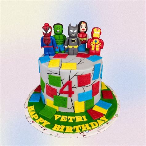 Avengers Theme Cake 3/ Boys Birthday Cake/ Cakes For Boys Under 10 ...