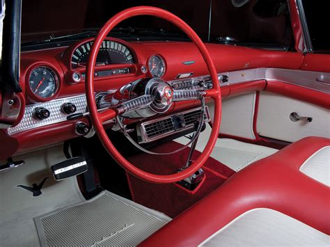 1955, Ford, Thunderbird, Retro, Interior Wallpapers HD / Desktop and ...