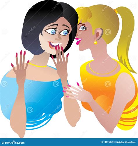 Whispering Vector Illustration | CartoonDealer.com #53162738