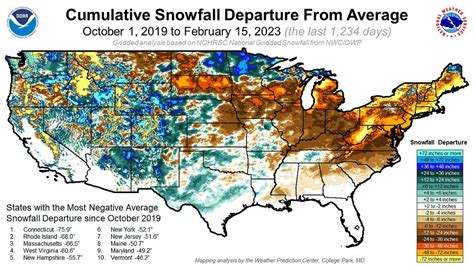 Snowfall Maps Show Major Shortfalls in Northeast and Great Lakes States in Recent Winters | by ...