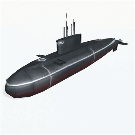 Kilo-class submarine 3D Model $9 - .3ds .blend .dae .fbx .max .obj ...