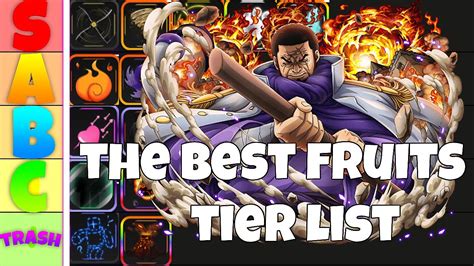 (NEW) The Best Fruits Tier List in One Fruit Simulator - YouTube