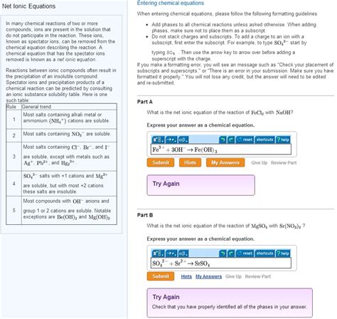 Solved Part A: What is the net ionic equation of the | Chegg.com