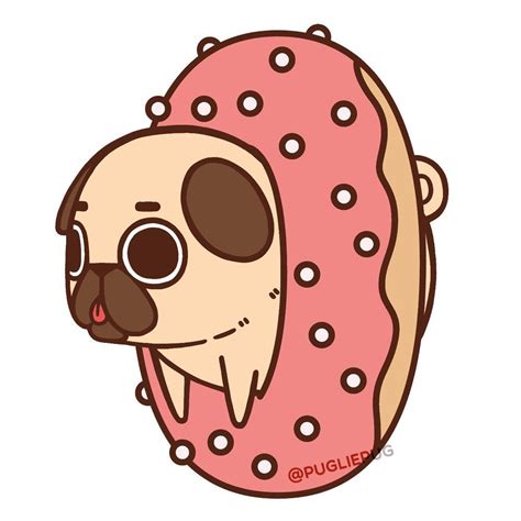 Puglie Pug (@PugliePug) | Twitter Cute Dog Drawing, Cute Animal Drawings, Kawaii Drawings, Cute ...