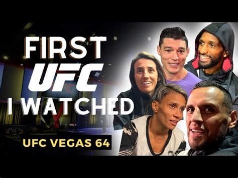 Asking UFC Vegas 64 fighters the first UFC fight they watched... : r/MMA