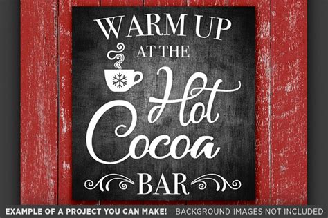 Hot Cocoa Bar Sign SVG - Hot Cocoa Bar Printable - 58