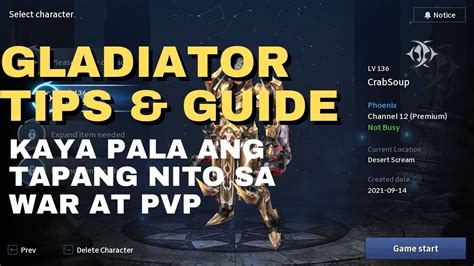 Cabal mobile ph Gladiator tips & guide CABAL MOBILE PH: GLADIATOR TIPS ...