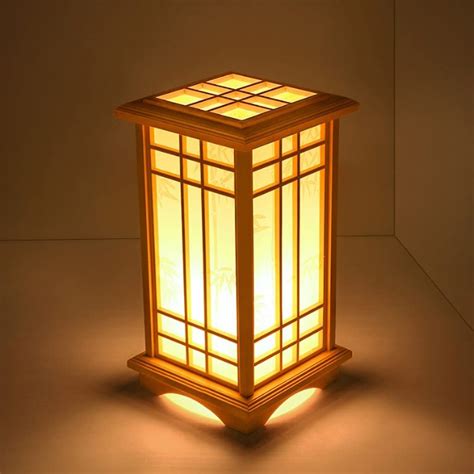 TangMengYun Japanese Style Creative Pine Table Lamp, Warm Bedroom Bedside Lamp Floor Lamp ...