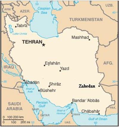 Zahedan city in the map of Iran. | Download Scientific Diagram