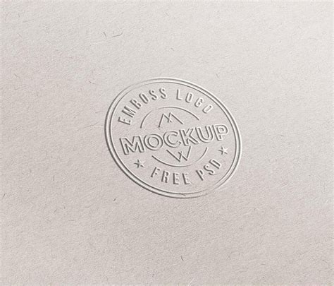 Embossed Logo Mockup / Text Effect on Paper (FREE) - Resource Boy