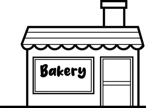 Bakery Clipart Black And White