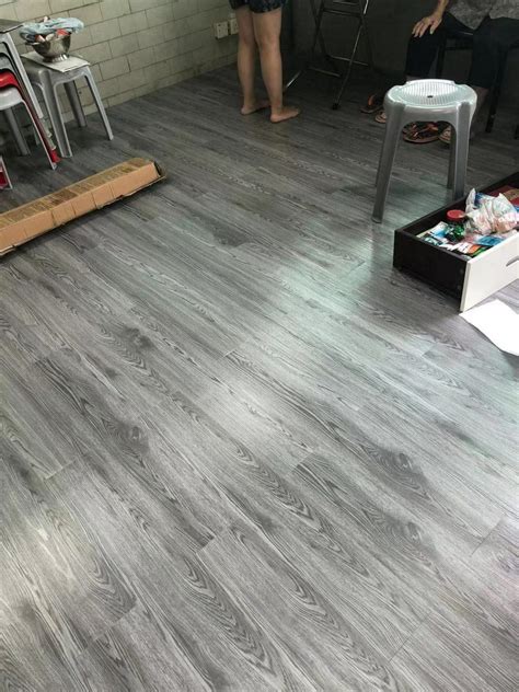 Self Adhesive Grey Wood Vinyl Flooring Planks Tiles 5 m² – Self adhesive floor tiles