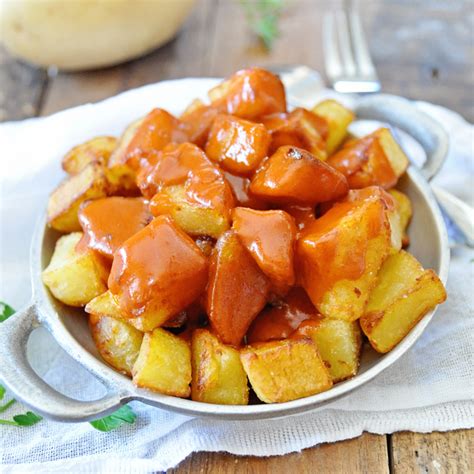 The Authentic Patatas Bravas Served in Madrid Spain