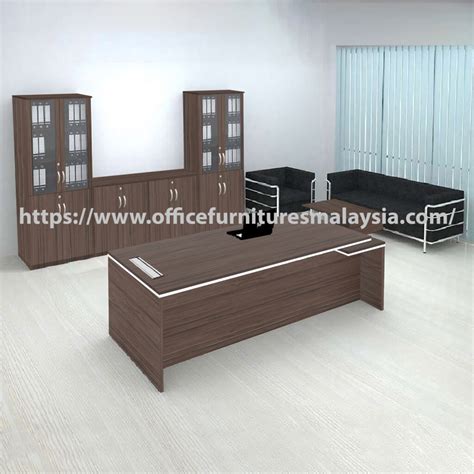 8ft Classic Design Office Director Desk Cabinet Sofa Set | perabot pejabat