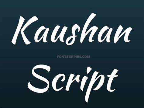 Kaushan Script Font Free Download - Fonts Empire