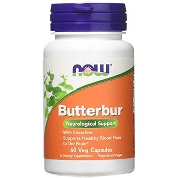 Amazon.com: NOW Foods - Butterbur with Feverfew - 60 Vegetarian ...