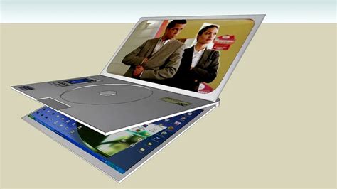 Laptop & DVD 3d model