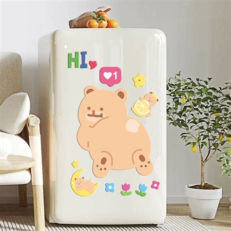 Cute Bear Magnetic Whiteboard for Fridge, Kawaii Fridge Notepad Stickers | Shopee Philippines