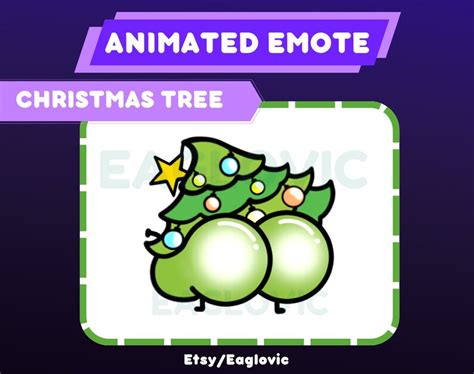 ANIMATED CHRISTMAS TREE Booty Emote Butt Emote Cute Emote Gif Better Tv ...