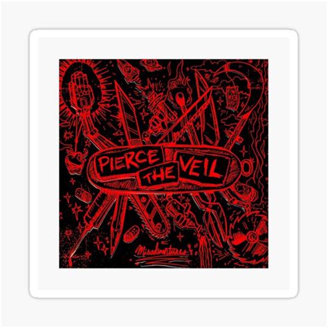 "Pierce the Veil - Misadventures" Sticker for Sale by annsybamsy | Redbubble