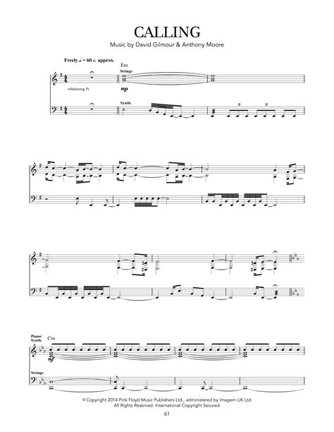 Calling by Pink Floyd - Guitar Tab - Guitar Instructor