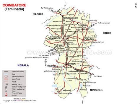 Coimbatore Map and Coimbatore Satellite Image