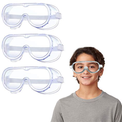 Buy 3 PACK Kids Safety Goggles Kids Science Goggles Kids Safety Glasses Protection Kids Eye ...