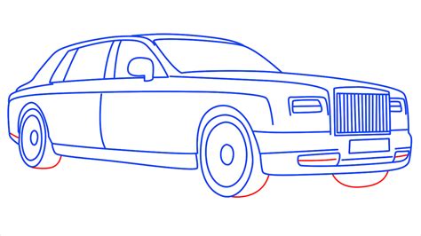 How To Draw Rolls Royce Phantom Step by Step - [14 Easy Phase]