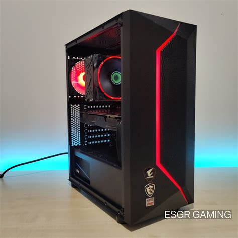 New GAMING PC RYZEN 5 5600X 16GB DDR4 ROG STRIX GTX1070 8GB GPU NVME SSD WIFI - ESGR GAMING