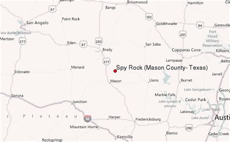 Spy Rock (Mason County, Texas) Mountain Information