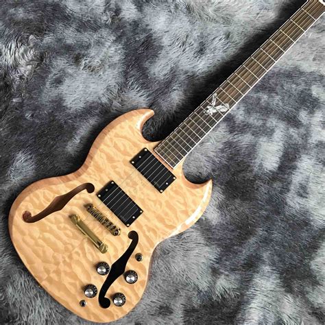 Custom SG Style Flamed Maple Top Electric Guitar