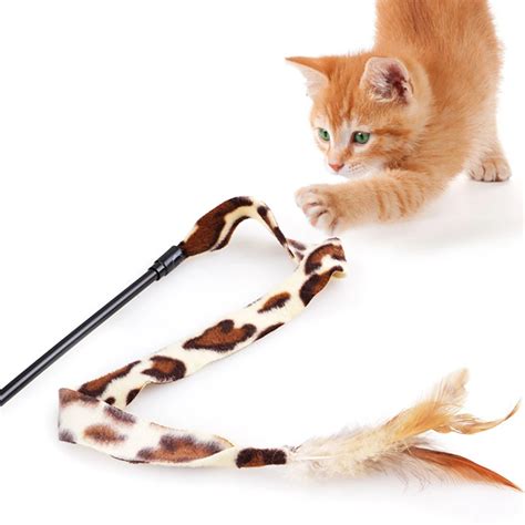 Various Interactive Stick Cat Supplies katten speelgoed Funny Colorful ...