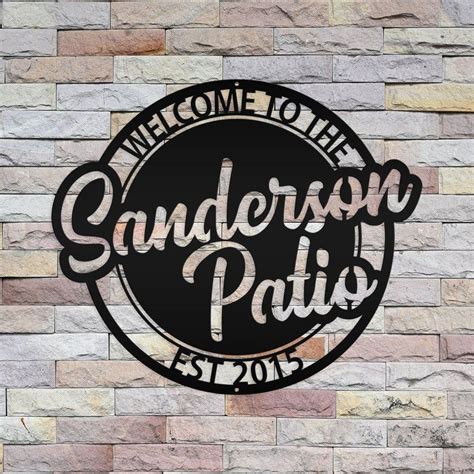 Personalized Patio Sign Your Own Wording - Etsy | Metal signs, Patio ...