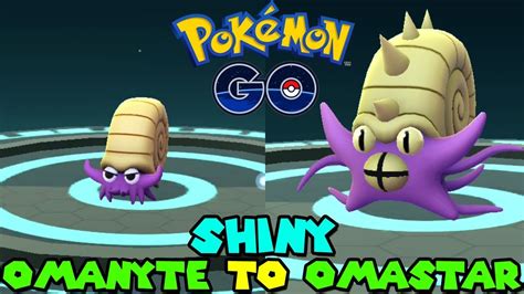 Evolving SHINY OMANYTE TO SHINY OMASTAR IN POKEMON GO - YouTube