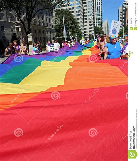 Large Pride Flag editorial image. Image of festival, march - 31960625