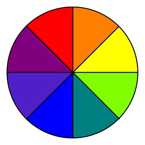 Primary and secondary color wheel - reportdast