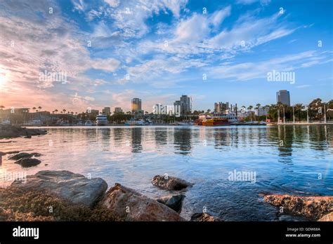 Reflective Skyline of downtown Long Beach, California Stock Photo - Alamy