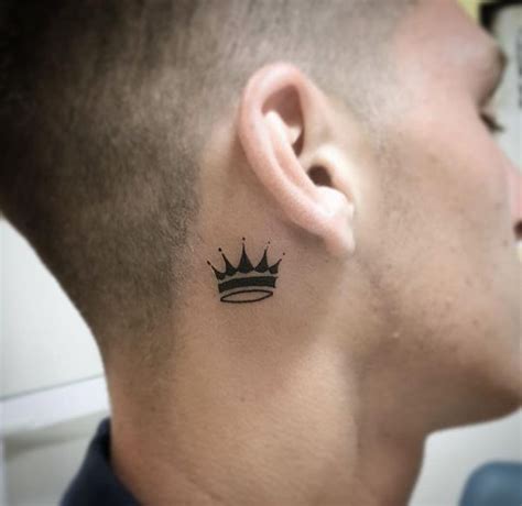 50 Crown Tattoo Ideas for Men and Women // February, 2021 | Neck tattoo ...