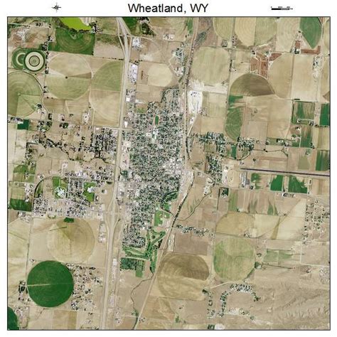 Aerial Photography Map of Wheatland, WY Wyoming